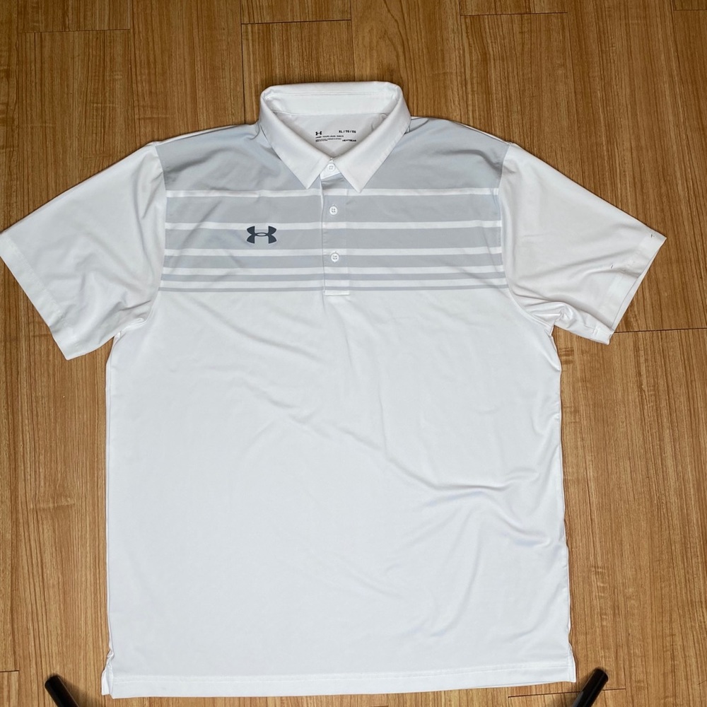 Under Armour Men’s White Button Shirt XL